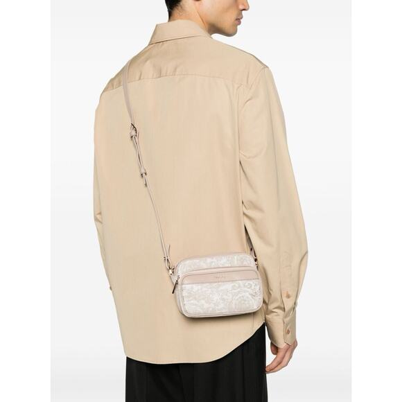 Versace Athena Jacquard Barocco Cream Beige Messenger Crossbody Bag NWT $1,150 - Picture 2 of 15